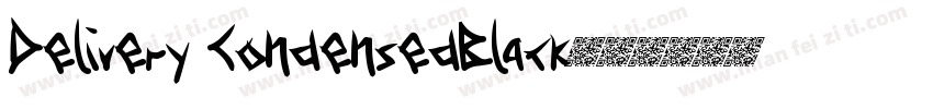 Delivery CondensedBlack字体转换